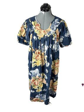 Phases Vintage Muu muu Dress 100% Cotton M
